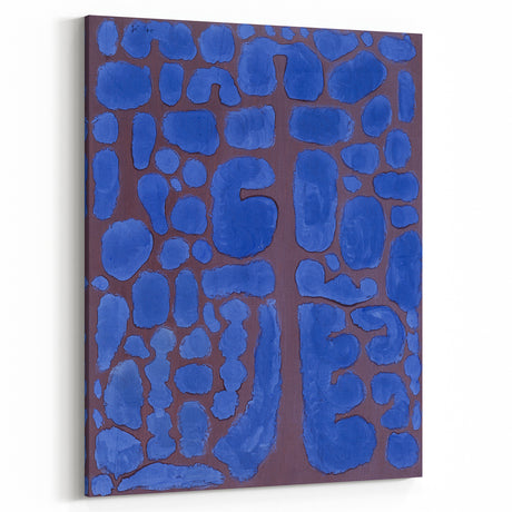 Abstract Modern Art in Rich Blues - Unique Contemporary Wall Decor