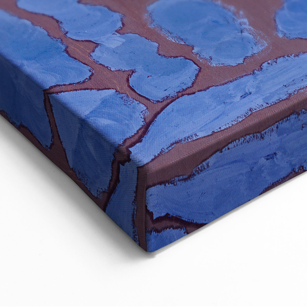 Abstract Modern Art in Rich Blues - Unique Contemporary Wall Decor