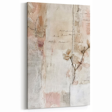 Soft Floral Abstract - Easter Wall Art, Easter Canvas Prints, Home Decor