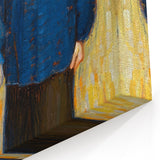Vibrant Modern Wall Art - Expressive Portrait of a Couple in Warm Tones
