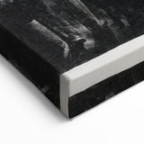 Dramatic Vintage Wall Art - Intense Black and White Scene in Charcoal