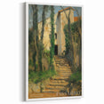 Pissarro Canvas - Rustic Camille Pissarro Ivy-Covered Stone Building Wall Art