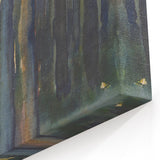 Enigmatic Forest Wall Art - Serene Woodland Scene in Watercolor Shades