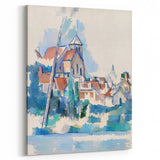 Modern Wall Art: Abstract Church Scene – Contemporary Minimalist Decor