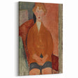 Modern Wall Art: Modigliani's Boy in Earthy Tones – Timeless Portrait Decor