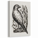 Modern Wall Art: Monochrome Bird Illustration – Minimalist Black & White Decor