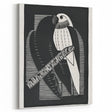 Modern Wall Art: Black & White Parakeet Illustration – Minimalist Bird Decor