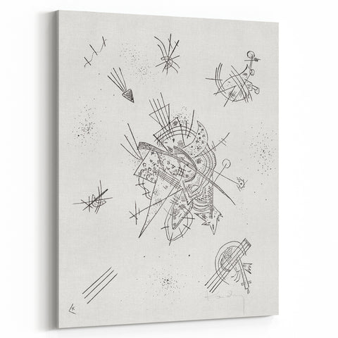 Modern Wall Art: Intricate Abstract Line Art – Minimalist Black & White Decor