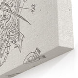 Modern Wall Art: Intricate Abstract Line Art – Minimalist Black & White Decor