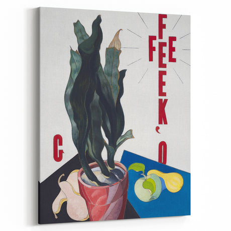 Modern Wall Art: Bold Still Life with Typography – Vibrant Contemporary Decor