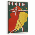 Vogue Canvas Art - Bold 1920s Art Deco Fashion Illustration Print