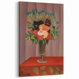 Modern Wall Art: Classic Floral Bouquet in Vase – Elegant Still Life Decor