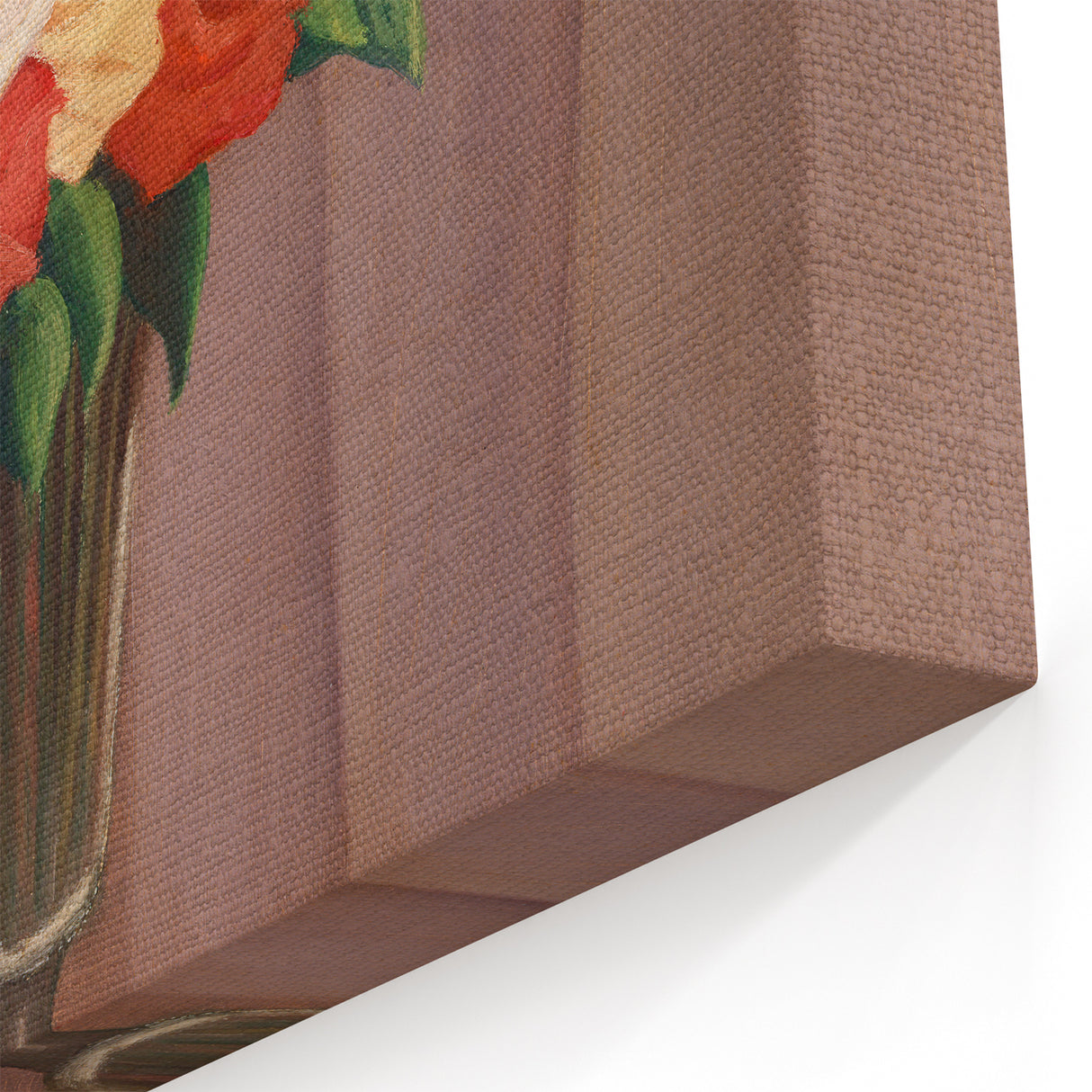 Modern Wall Art: Classic Floral Bouquet in Vase – Elegant Still Life Decor