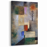 Modern Wall Art: Abstract Geometric Fir Tree – Soothing Minimalist Decor