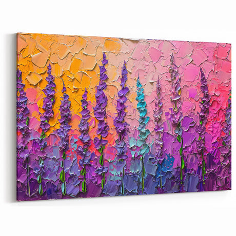 Abstract Floral Art - Colorful Modern Floral Canvas Print