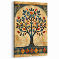 Contemporary Flower Prints - Colorful Tree of Life Canvas Art