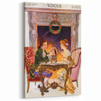1913 Holiday Vogue Cover Art - Vintage Festive Couple Wall Print