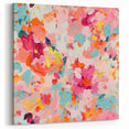 Artistic Flower Designs - Bold Abstract Floral Explosion on Canvas