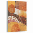 Abstract Autumn Wall Art - Warm Brown and Orange Fall Decor