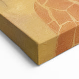 Abstract Autumn Wall Art - Warm Brown and Orange Fall Decor