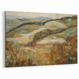 Rolling Hills Autumn - Fall Wall Art Rustic Landscape Seasonal Print
