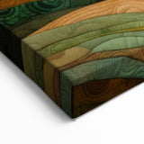 Autumn Hills Patchwork - Fall Wall Art Rustic Countryside Landscape
