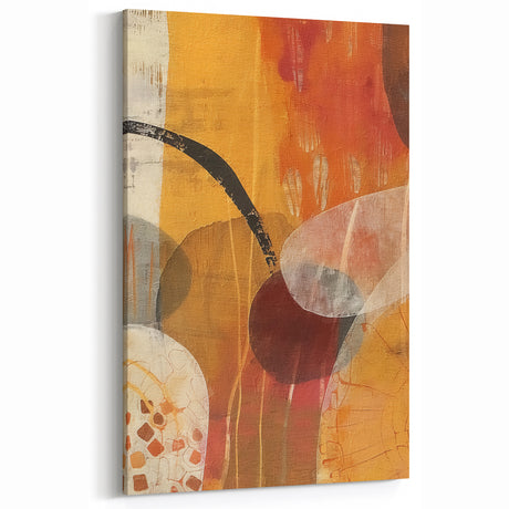 Modern Autumn Abstract - Fall Wall Art Warm Vibrant Seasonal Print
