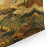 Harvest Hills Patchwork - Fall Wall Art Rustic Countryside Landscape