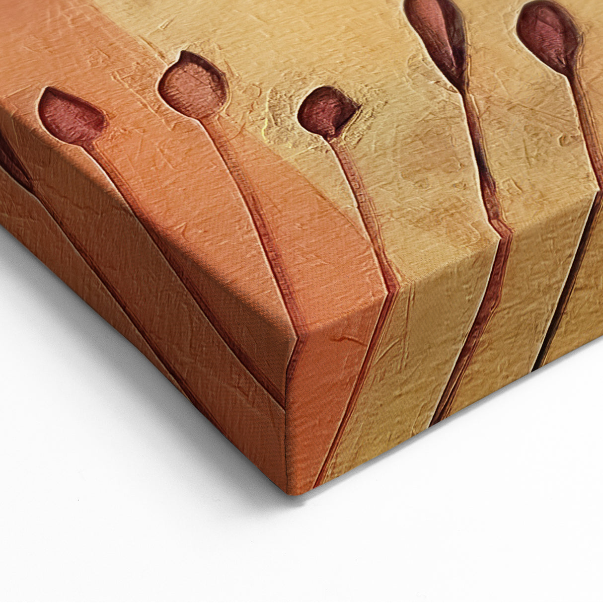 Abstract Fall Wall Art - Warm Harvest Hues Autumn Decor for Home