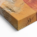 Abstract Autumn Wall Art - Modern Fall Decor with Warm Earth Tones