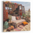 Rustic Bohemian Camper Van - Retro Outdoor Wall Art
