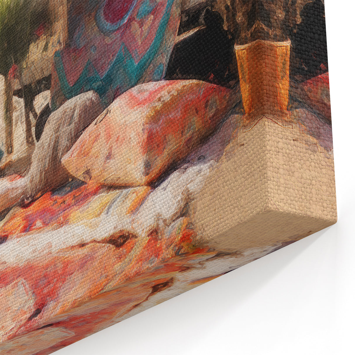 Vibrant Bohemian Beach Camper - Retro Caravan Wall Art