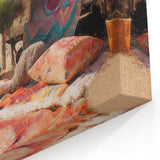Vibrant Bohemian Beach Camper - Retro Caravan Wall Art