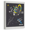 Abstract Geometric Modern Wall Art - Bold Black and Yellow Print