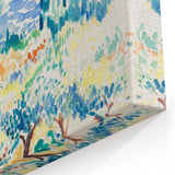 Vibrant Landscape Modern Wall Art - Serene Coastal Nature-Inspired Print