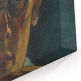 Modern Portrait Wall Art - Expressive Self-Portrait with Dark Tones
