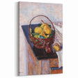 Vintage Still Life Wall Art - Basket of Fruit in Warm, Earthy Tones
