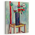 Modern Wall Art - Vibrant Anemones in Dark Vase | Colorful Contemporary Art