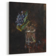 Modern Wall Art - Dark Floral Bouquet of Violets | Elegant Contemporary Art