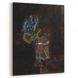 Modern Wall Art - Dark Floral Bouquet of Violets | Elegant Contemporary Art