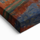 Modern Wall Art - Industrial Landscape Scene | Warm Earthy Decor