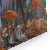 Modern Wall Art - Festive Outdoor Gathering Scene | Vibrant Social Decor