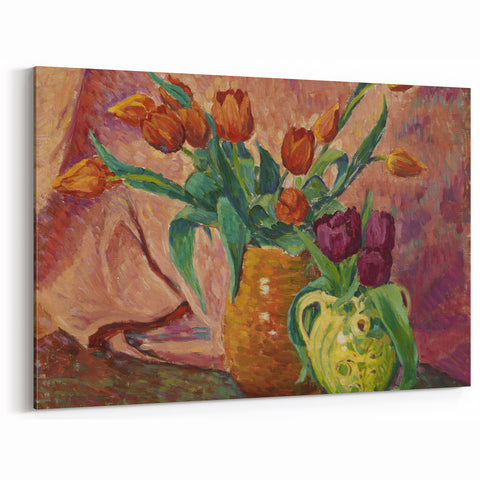 Modern Wall Art - Vibrant Tulip Still Life | Elegant Floral Decor