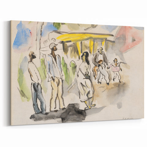 Modern Wall Art - Casual Street Scene | Lighthearted Social Decor