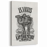 Ex Libris Camel Design | Unique Modern Art Print by Leo Gestel