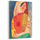 Colorful Woman Portrait | Modern Art Print by Mikuláš Galanda