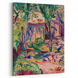 Modern Wall Art - Vibrant Landscape with House | Contemporary Art Print