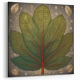 Intricate Green Leaf Art - Nature-Inspired Botanical Wall Decor Print