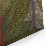 Intricate Green Leaf Art - Nature-Inspired Botanical Wall Decor Print