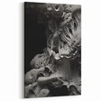Monochrome Abstract Wall Art - Black and White Macro Texture Print